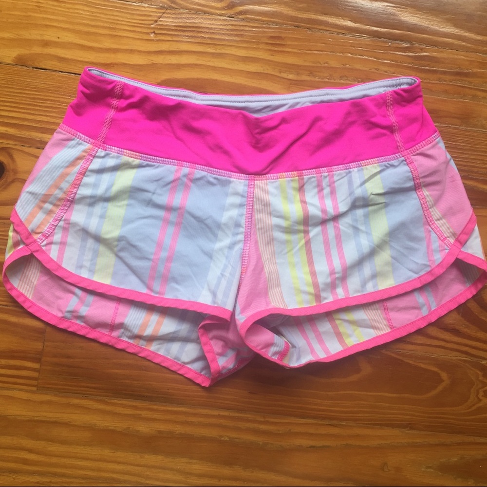 lululemon striped shorts